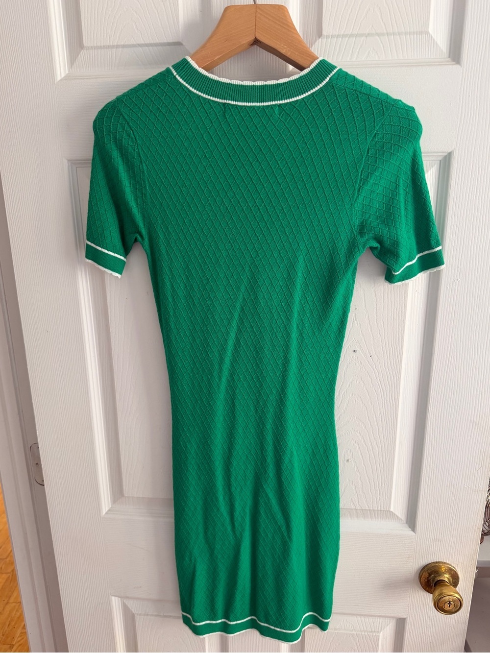 Amanda Uprichard Avery Knit Mini Dress in Jungle Green - Size Small - Picture 5 of 8